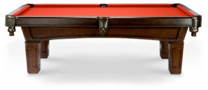 Ascot Walnut quality pool table model available from Pool Tables Canada