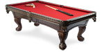 Pinnacle Walnut quality pool table model available from Pool Tables Canada